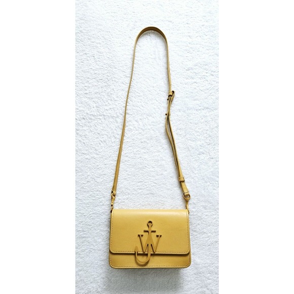 JW ANDERSON Runway anchor-logo intermix crossbody shoulder clutch bag $580 - Picture 2 of 12